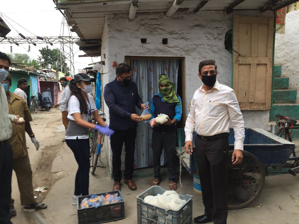 1st Distribution Drive at Guru Nanak Colony, Mohali 27th March 2020 Drive Photo